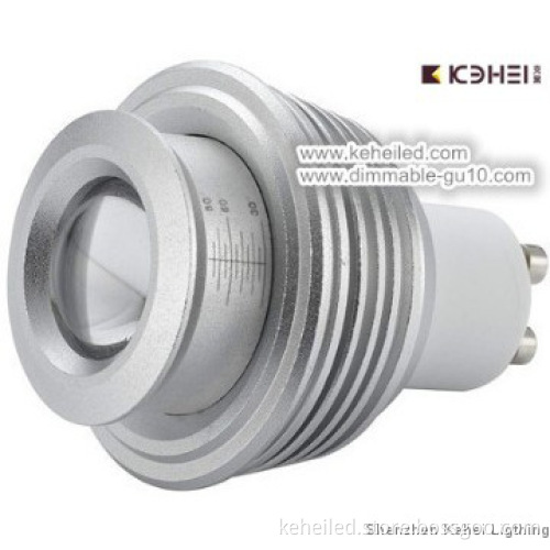 Cob 5W LED gu10 led light with zoomable function,high lumen Sharp cob